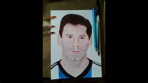 How To Draw Lionel Messi Como Dibujar A Messi Speed Draw Messi