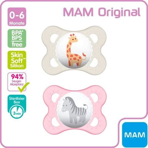 MAM Day Night Silicone Sucette 0 6 Mois Lot De 4 206 Cdiscount