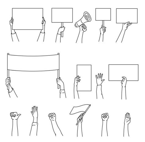 210+ Drawing Of Picketing Signs Stock Photos, Pictures & Royalty-Free ...