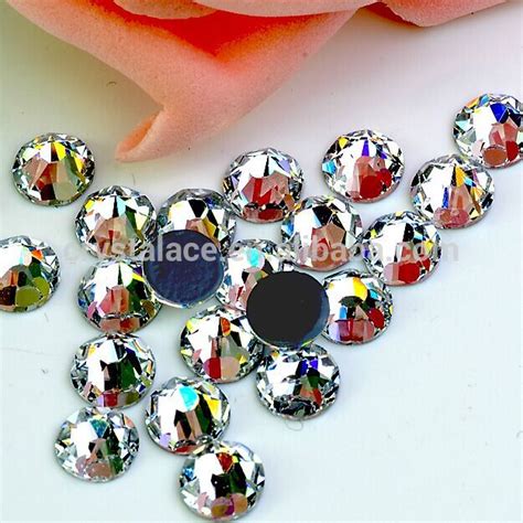 Flat Back Rhinestone Iron On Strass SS Clear Crystal Hot Fix For Bikini Crystal Ace Ltd