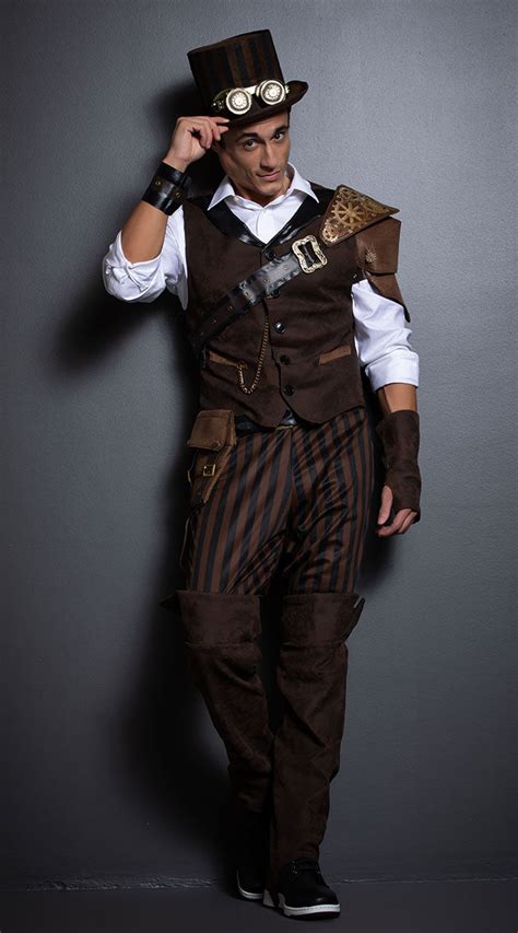 Mens Steampunk Adventurer Costume Mens Steampunk Costume Mens