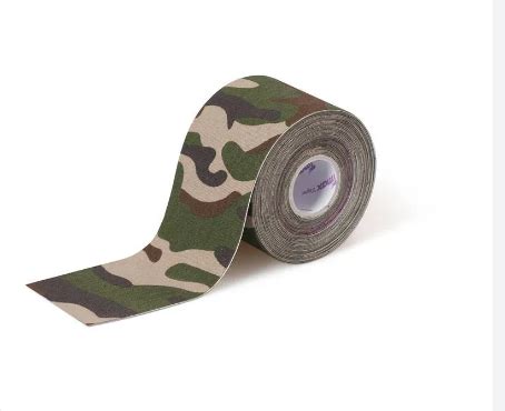 Bandagem Elastica Kinesio Tape 5m X 5cm Verde Camuflado TMAX OTIMA