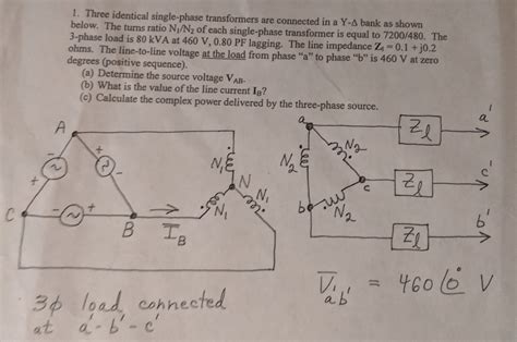 Solved Three Identical Single Phase Transformers Are Chegg