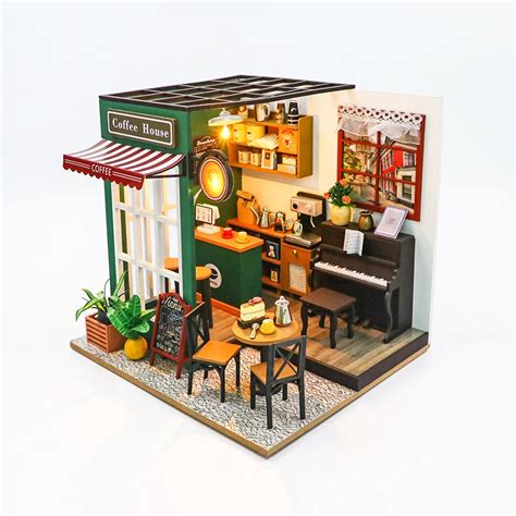 DIY 3D Puzzles Dollhouse Em Miniatura Para Crian As Brinquedo De