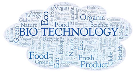 Bio Technology Word Cloud Stock Illustration Illustration Of