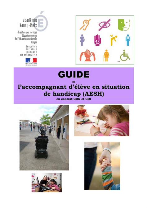 PDF De Handicap AESH Ac Nancy Metz Fr Les AESH En Contrat CDD