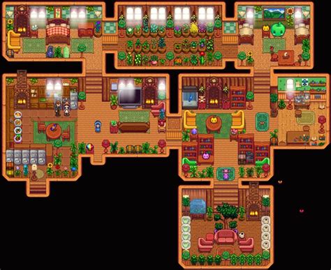 Farmhouse Layout, Farm Layout, Farmhouse Interior, Stardew Farms, Stardew Valley Farms, Stardew ...