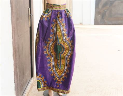 Dashiki Maxi Skirt Angelina Maxi Skirt Made To By Afrowearhouse