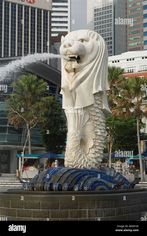 The Merlion The National Symbol Singapore Southeast Asia Asia Stock