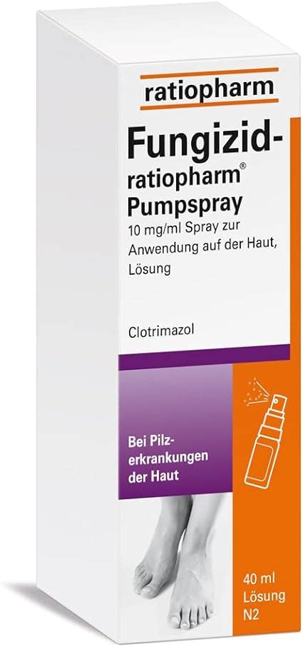 Fungizid Ratiopharm Pumpspray Mit Dem Wirkstoff Clotrimazol Zur