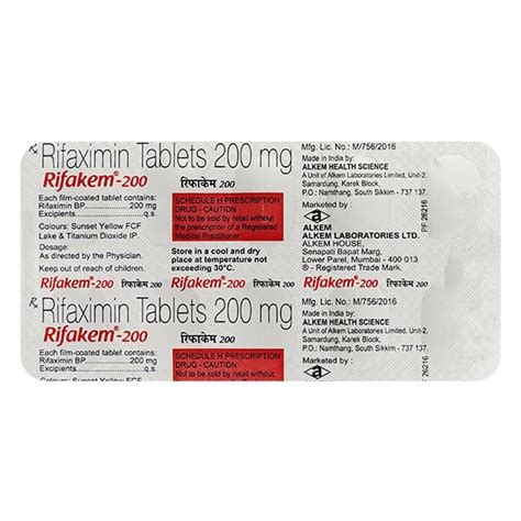 Rifakem Mg Tablet S Price Uses Side Effects Netmeds