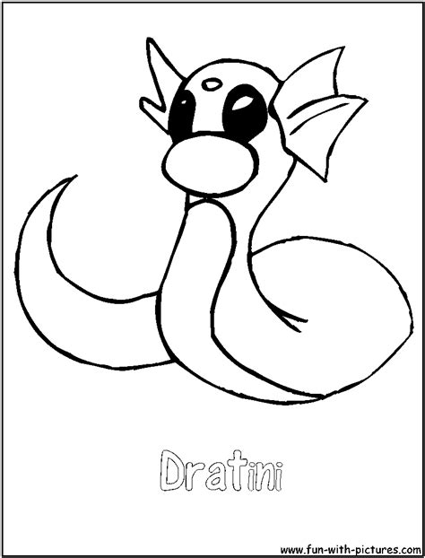 Dragonair Pokemon Coloring Page Coloring Pages