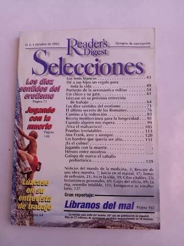 Revista Selecciones No 899 Reader S Digest Oct 1995 MercadoLibre