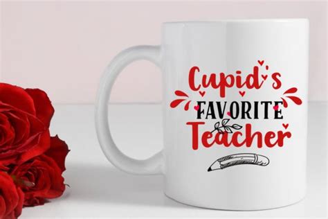 Valentines Svg Cupids Favorite Teacher Graphic By Sumim3934