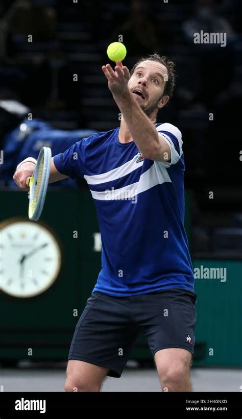 Paris France November 2 2021 Richard Gasquet Of France During Day 2