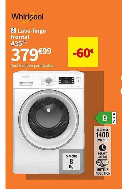 Promo Lave Linge Frontal Whirlpool Chez Conforama Icatalogue Fr