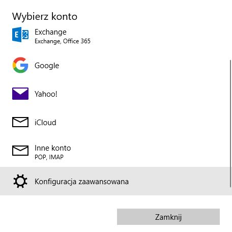 Konfiguracja Klienta Pocztowego Wbudowanego W Windows Baza Wiedzy