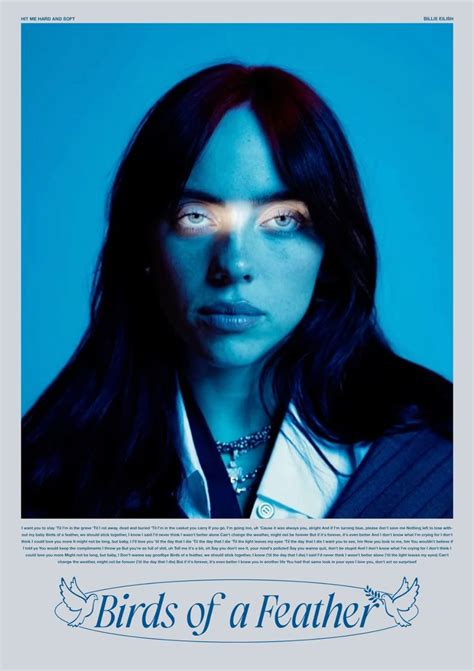 Billie Eilish Poster Birds Of A Feather In 2024 Billie Billie Eilish