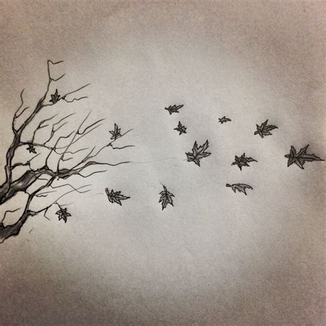 Falling Leaf Drawing At Getdrawings Free Download