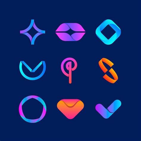 Gradient Abstract Logo Collection 1396749 Vector Art At Vecteezy