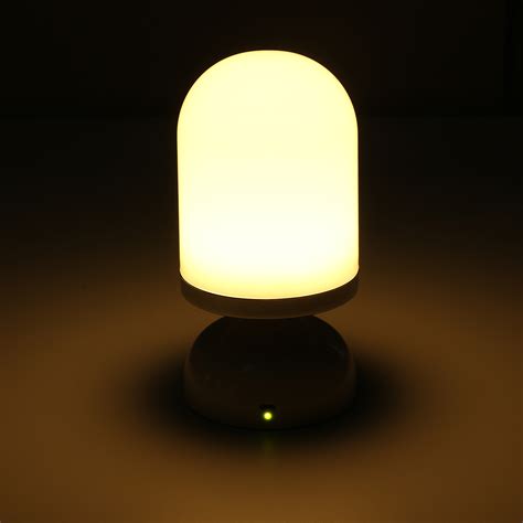 Portable USB Rechargeable LED Night Light Hanging Stand Table Vibration ...