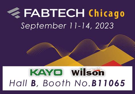 2023 Fabtech Chicago Kayo Products Co Ltd