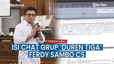 Grup Wa Duren Tiga Dibuat Ricky Rizal Setelah Pembunuhan Brigadir J