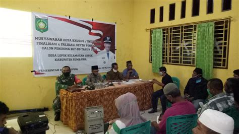 Babinsa Jajaran Kodim Sumbawa Kawal Proses Penyaluran BST