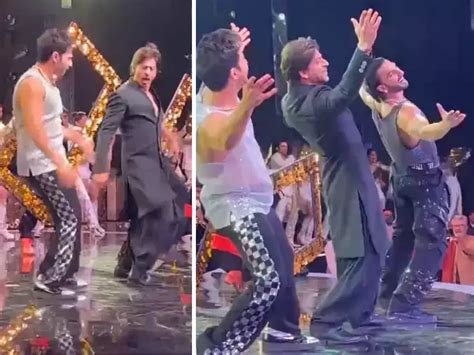 Watch Shah Rukh Khan Ranveer Singh And Varun Dhawan Shake A Leg On