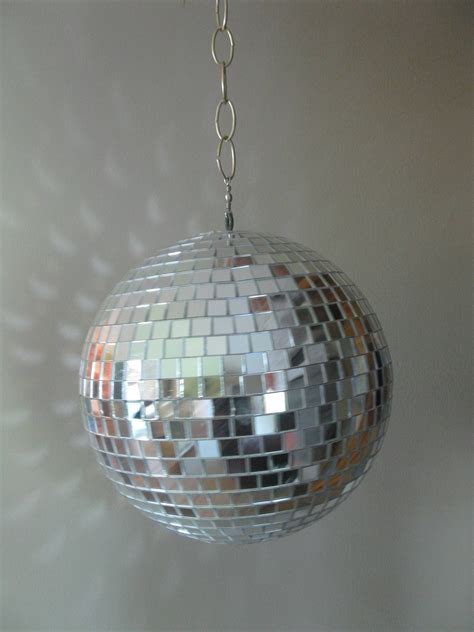 1970s Hanging Disco Ball Mirrored BALL 12 Retro Disco Etsy Disco