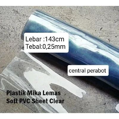 PLASTIK MIKA TEBAL METERAN PLASTIK TAPLAK MEJA PLASTIK PVC C1Z9 Besar