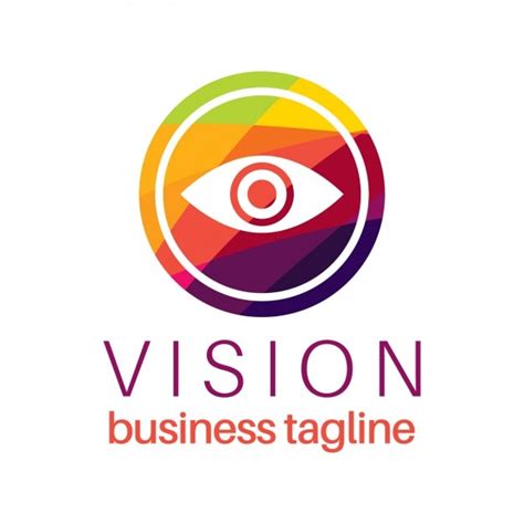 Eye Vision Logo In Colorful Style Vector Free Download