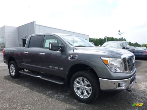 Gun Metallic Nissan Titan Xd Sv Crew Cab X Photo