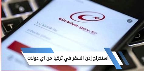 كيف استخرج اذن السفر في تركيا عن طريق اي دولات؟ دليلك في تركيا