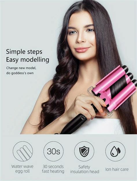 Triple Barrel Hair Waver Home Use Professional Ceramic Three Barrels