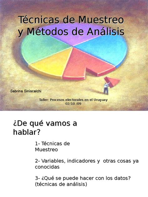 Tecnicas De Muestreo Y Analisis De Datos Muestreo Estadísticas Ciencia Y Matemática