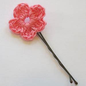 Crochet Spot » Blog Archive » Crochet Pattern: Flower Hair Pin ...