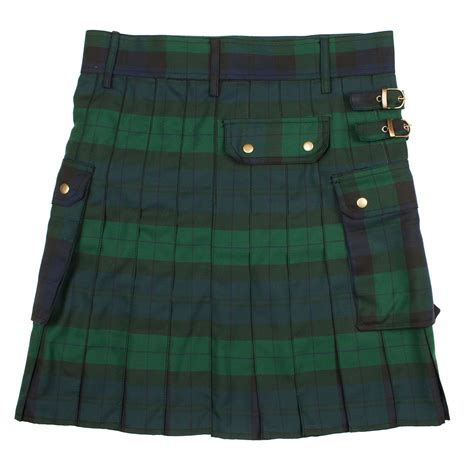 Durable And Lightweight Black Watch Tartan Utility Kilt