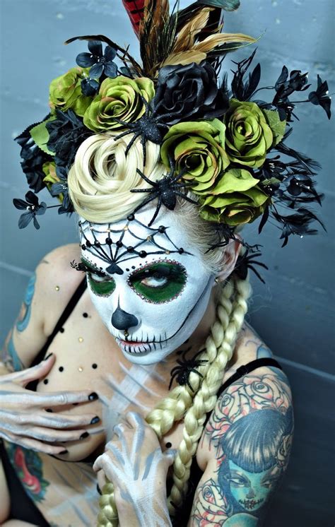 Dead Sexy Dia De Los Muertos Girl Sugar Scull Sugar Skull Girl Sugar