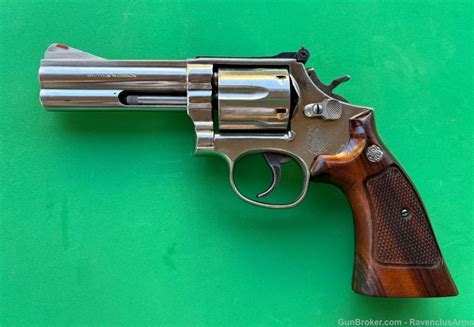 Smith And Wesson Sandw 586 Distinguished Combat Magnum 4 Nickel Finish