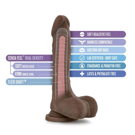 Blush Au Naturel Mister Perfect Realistic Chocolate In Dildo