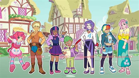 My Little Pony Main Characters As Humans