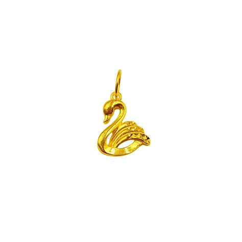 Gold Swan Pendant Marina Goldsmith