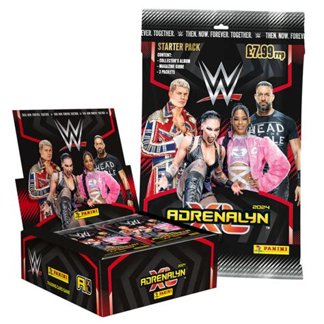 WWE Adrenalyn XL 2024 Trading Card Game Box Of 24 Packets And A