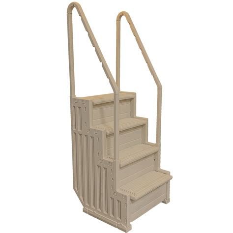 Confer Above Ground Swimming Pool Ladder 4 Stair Step Entry System