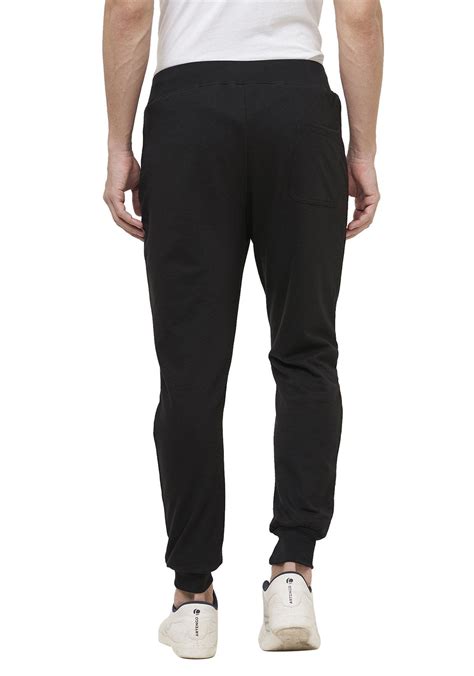 Plain Joggers With Zip Black Wear Your Opinion