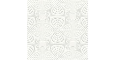 Brewster A S Creation Blown Vinyl White Paintable Embossed Wallpaper