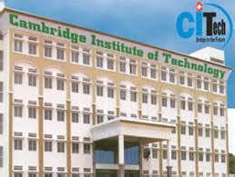 Cambridge Institute of Technology- Ranking, Admissions 2025, Placements