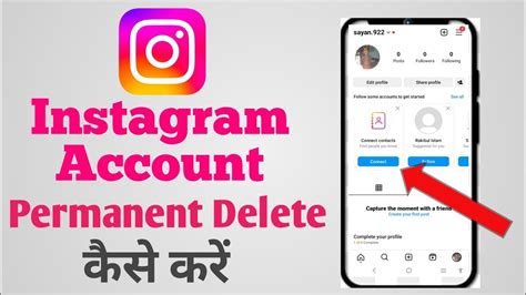 Instagram Account Delete Kaise Kare Permanently How To Delete