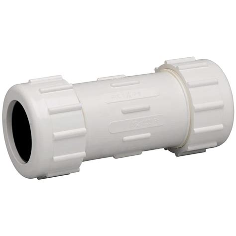 Homewerks 3 In Pvc Compression Coupling 511 43 3 3 The Home Depot